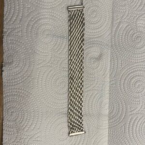 Beautiful 925 Italy sterling Multi Braided Bracelet 7.5in" - wide - 27g- S20